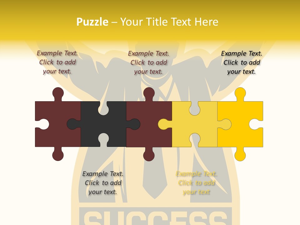 Successful Concept Successful Businessman PowerPoint Template