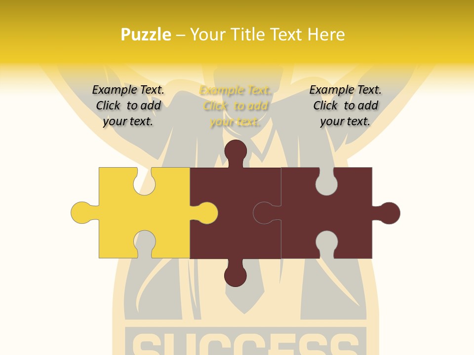 Successful Concept Successful Businessman PowerPoint Template