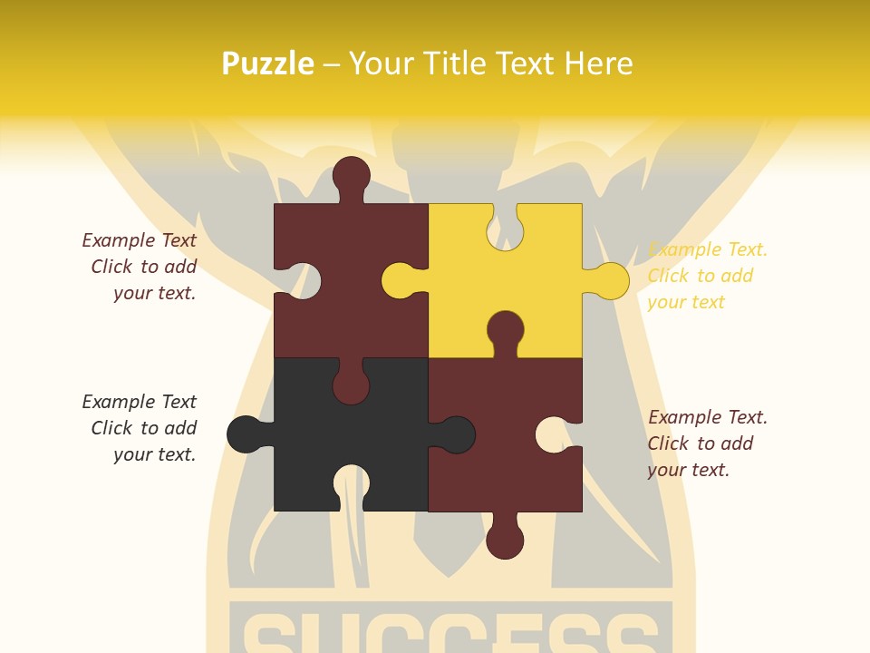 Successful Concept Successful Businessman PowerPoint Template