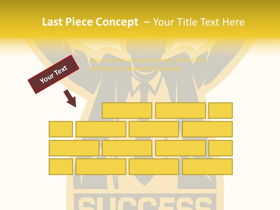 Successful Concept Successful Businessman PowerPoint Template