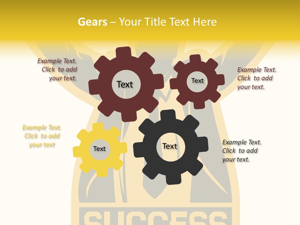 Successful Concept Successful Businessman PowerPoint Template