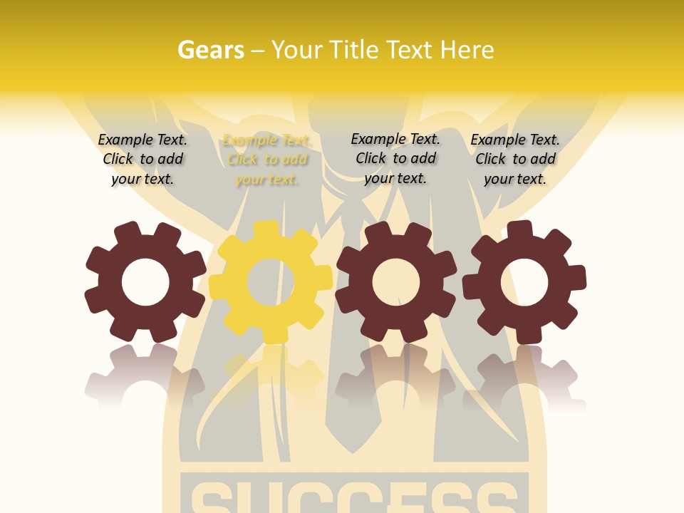 Successful Concept Successful Businessman PowerPoint Template