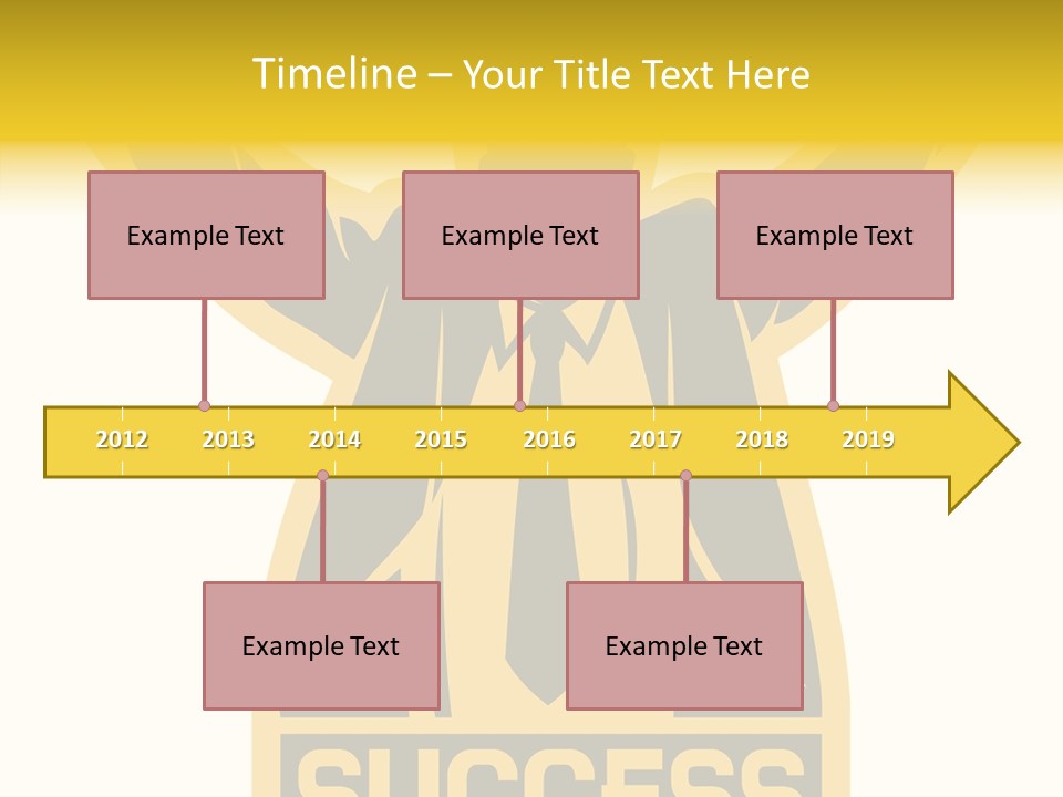 Successful Concept Successful Businessman PowerPoint Template