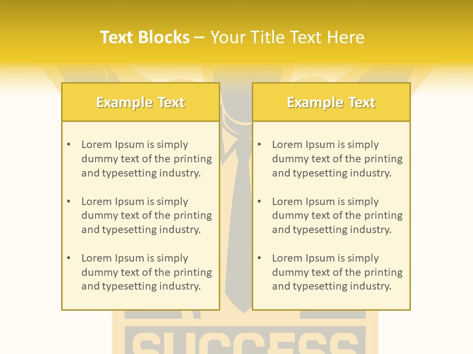 Successful Concept Successful Businessman PowerPoint Template