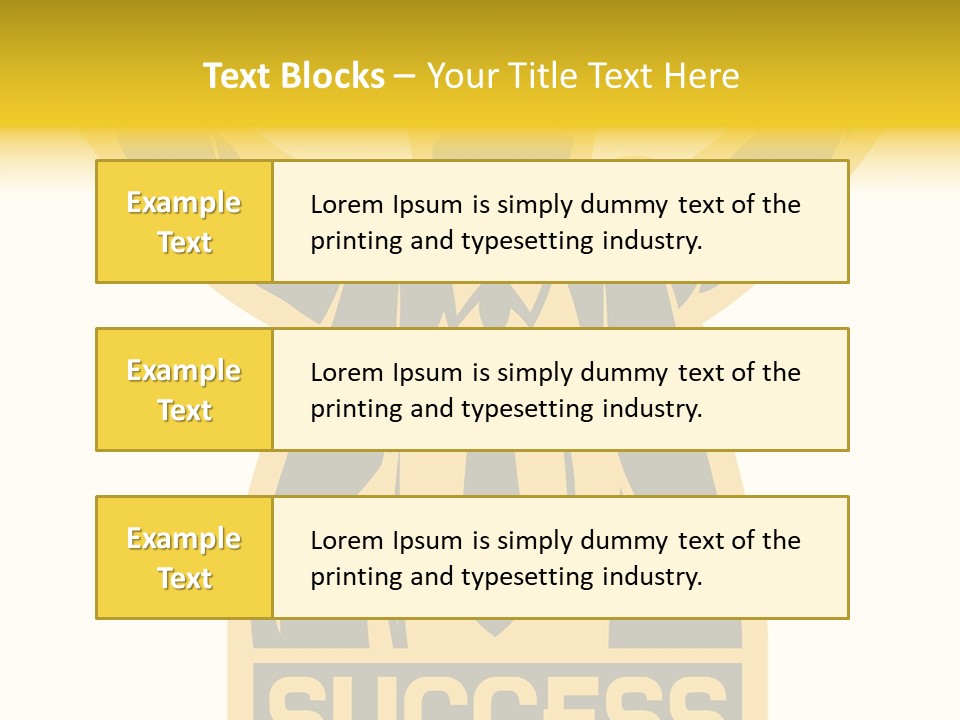 Successful Concept Successful Businessman PowerPoint Template