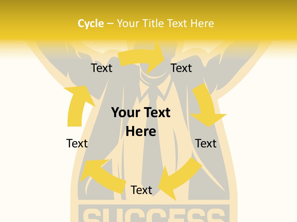 Successful Concept Successful Businessman PowerPoint Template