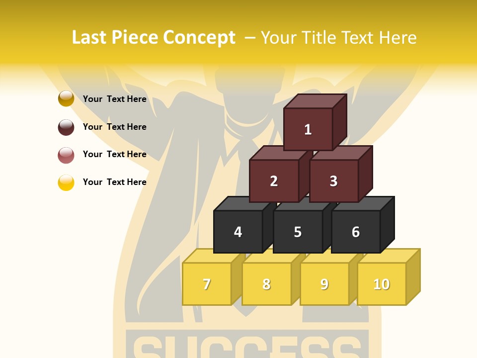 Successful Concept Successful Businessman PowerPoint Template