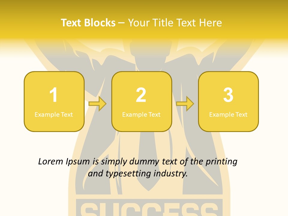 Successful Concept Successful Businessman PowerPoint Template