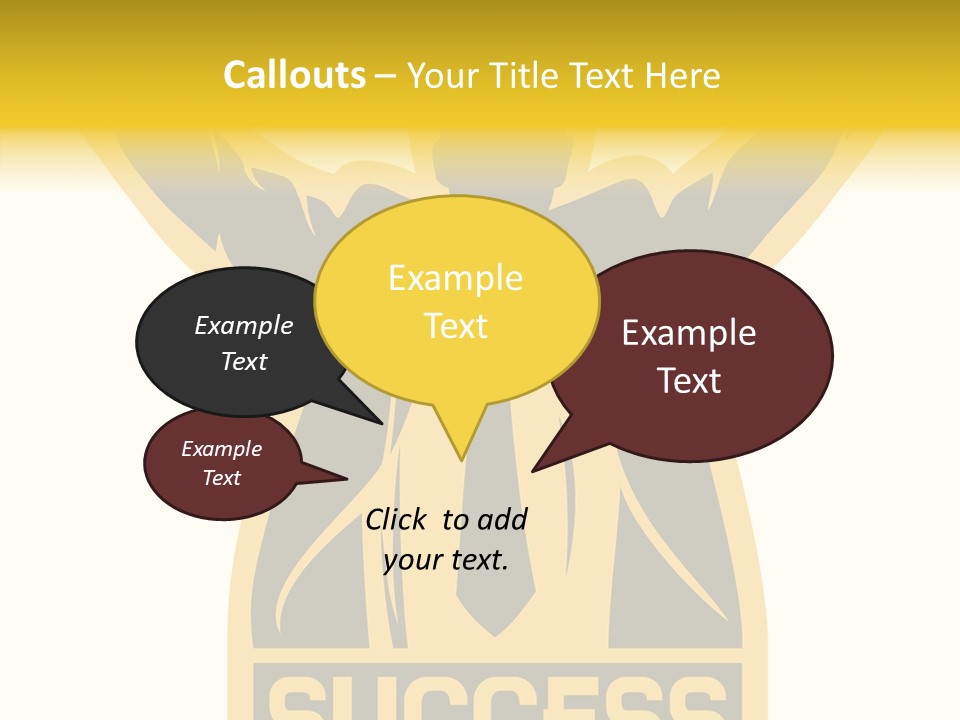 Successful Concept Successful Businessman PowerPoint Template