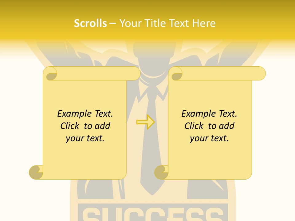 Successful Concept Successful Businessman PowerPoint Template