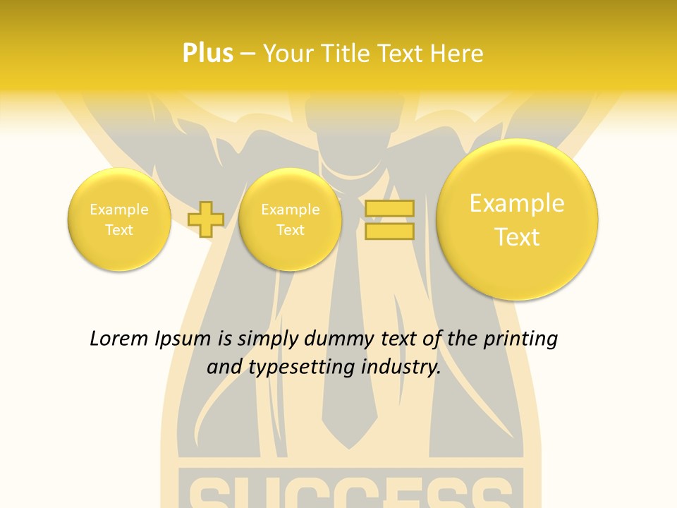 Successful Concept Successful Businessman PowerPoint Template