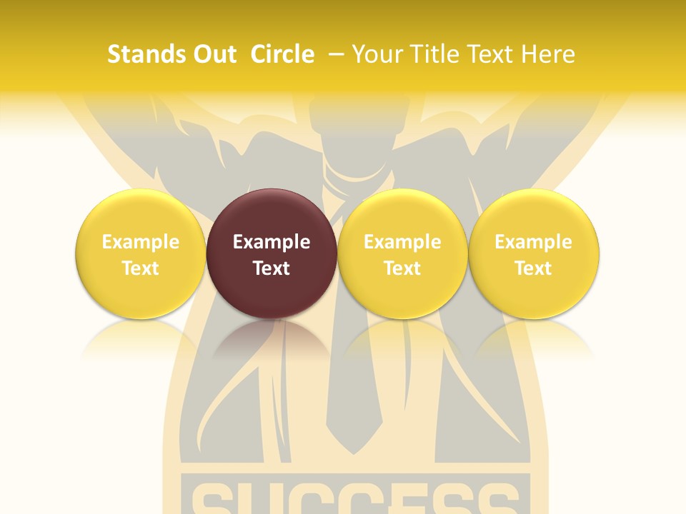 Successful Concept Successful Businessman PowerPoint Template