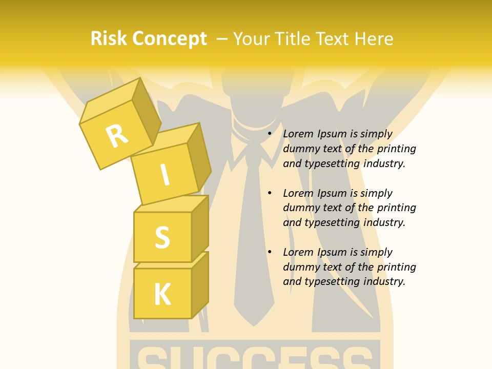 Successful Concept Successful Businessman PowerPoint Template