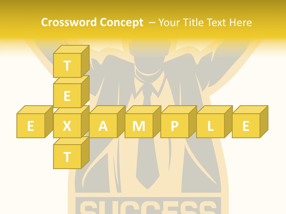 Successful Concept Successful Businessman PowerPoint Template