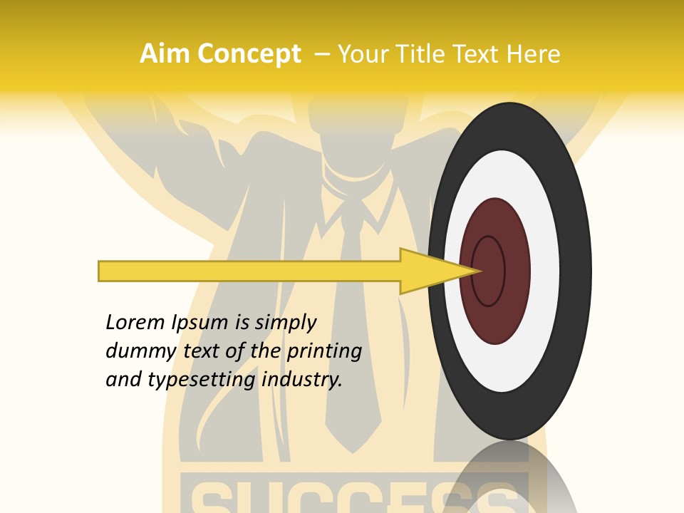 Successful Concept Successful Businessman PowerPoint Template