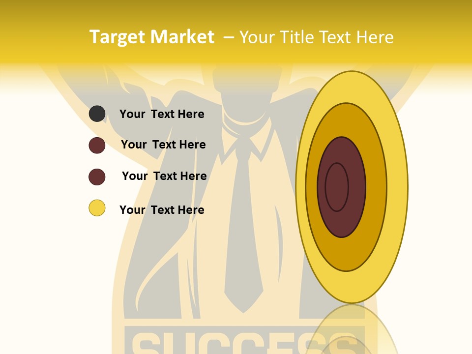 Successful Concept Successful Businessman PowerPoint Template