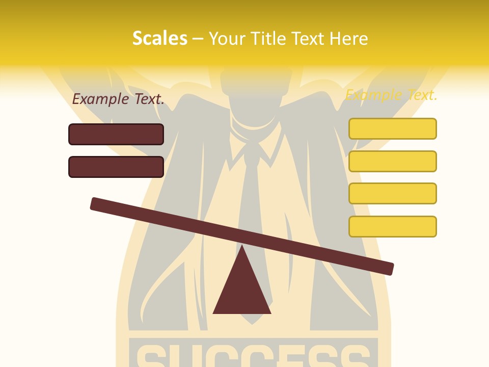 Successful Concept Successful Businessman PowerPoint Template