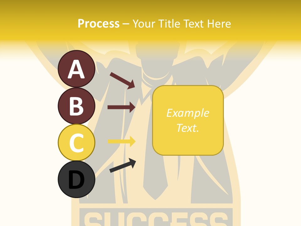 Successful Concept Successful Businessman PowerPoint Template