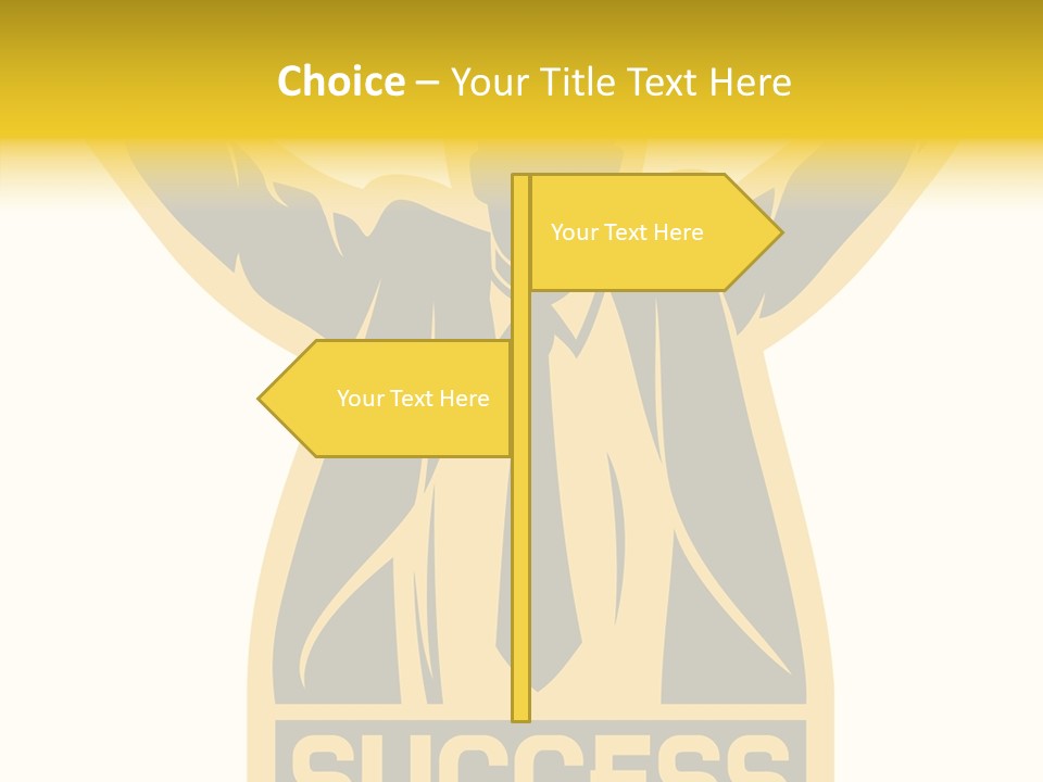 Successful Concept Successful Businessman PowerPoint Template