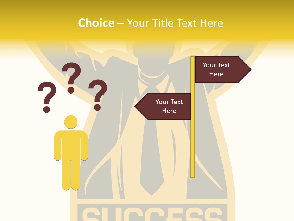 Successful Concept Successful Businessman PowerPoint Template