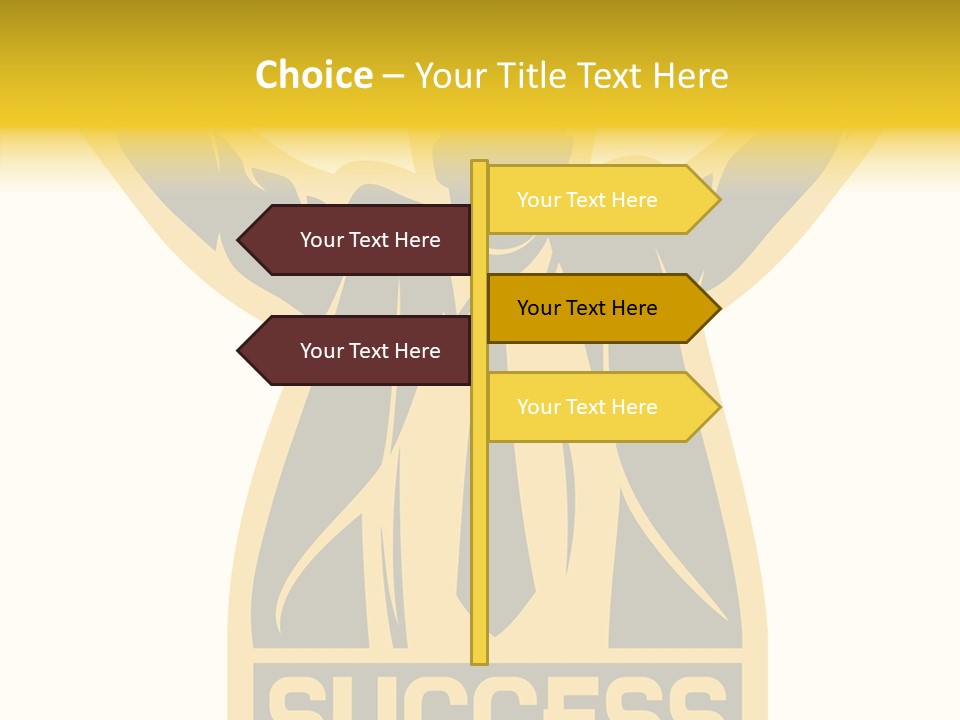 Successful Concept Successful Businessman PowerPoint Template