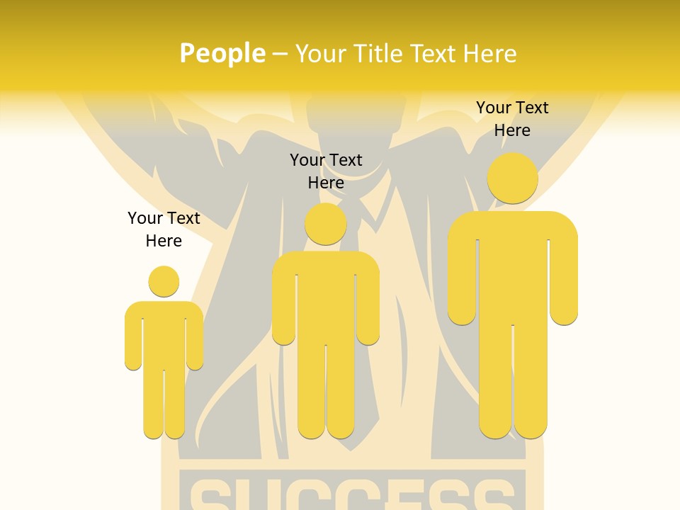 Successful Concept Successful Businessman PowerPoint Template