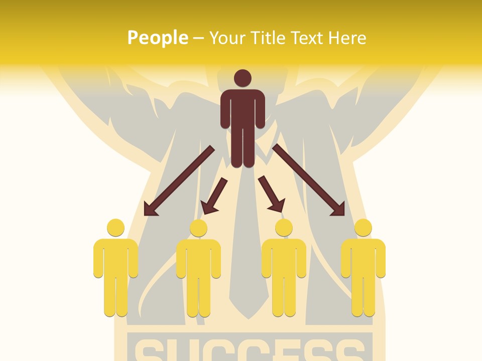 Successful Concept Successful Businessman PowerPoint Template