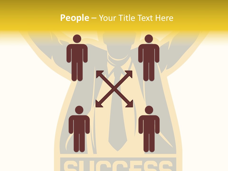 Successful Concept Successful Businessman PowerPoint Template