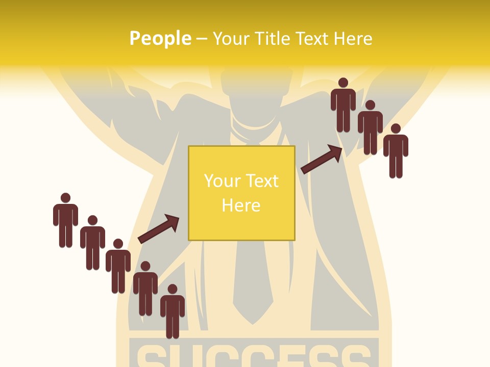 Successful Concept Successful Businessman PowerPoint Template