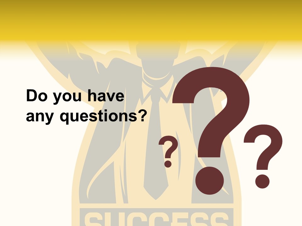 Successful Concept Successful Businessman PowerPoint Template