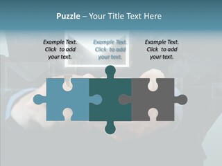 Man White Touchscreen PowerPoint Template