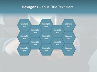 Man White Touchscreen PowerPoint Template