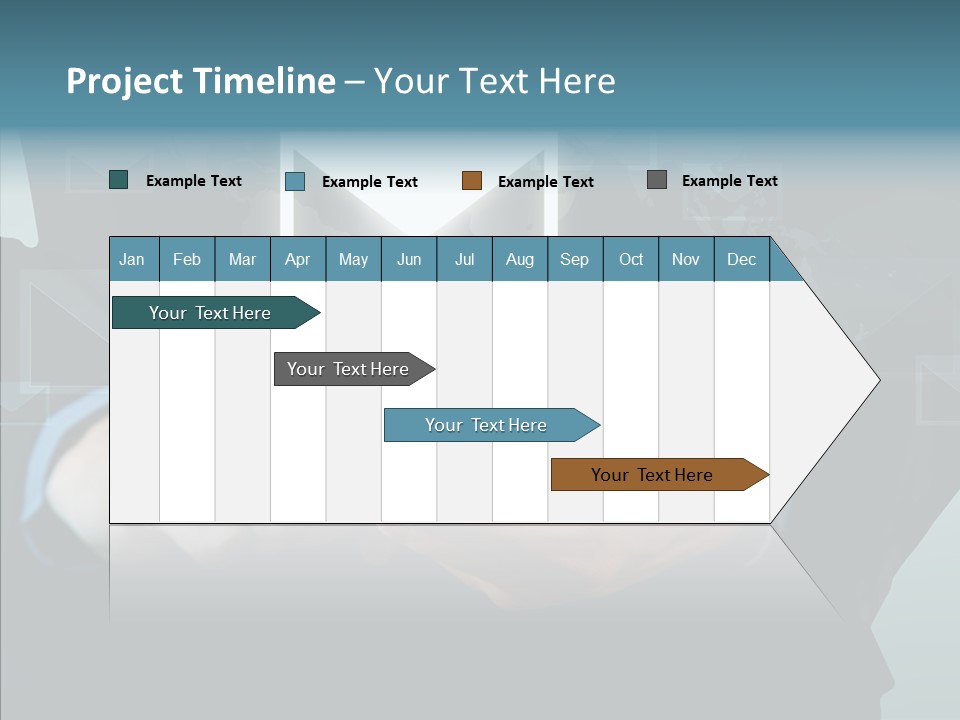 Man White Touchscreen PowerPoint Template