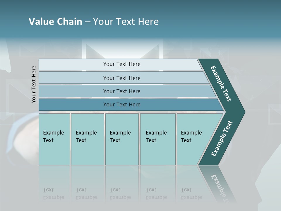 Man White Touchscreen PowerPoint Template