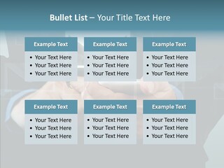 Man White Touchscreen PowerPoint Template