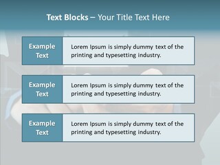 Man White Touchscreen PowerPoint Template