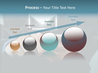Man White Touchscreen PowerPoint Template