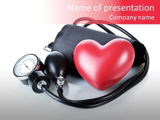 Heart Manometer Medical PowerPoint Template