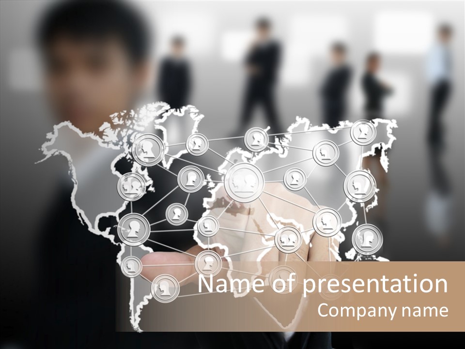 Connection Internet Communication PowerPoint Template