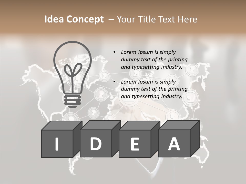 Connection Internet Communication PowerPoint Template