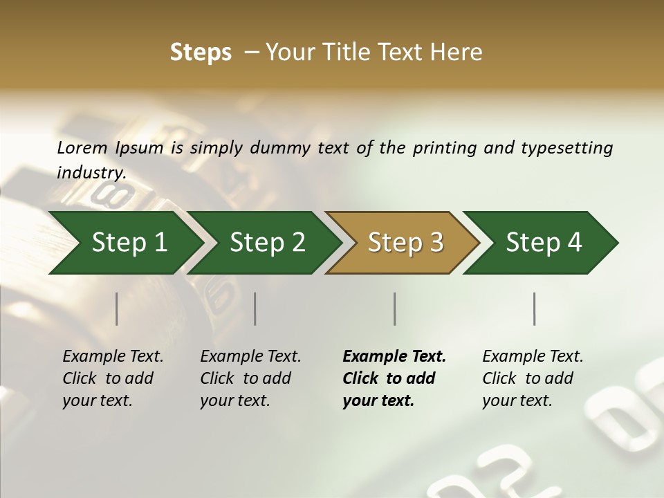 Number Photography Nobody PowerPoint Template