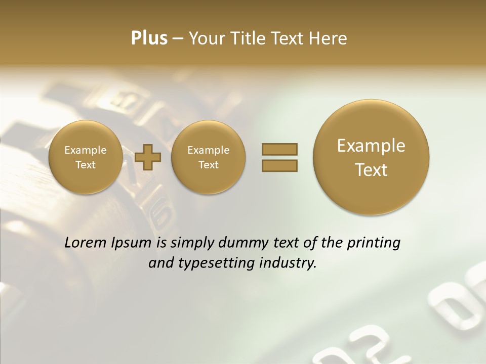 Number Photography Nobody PowerPoint Template