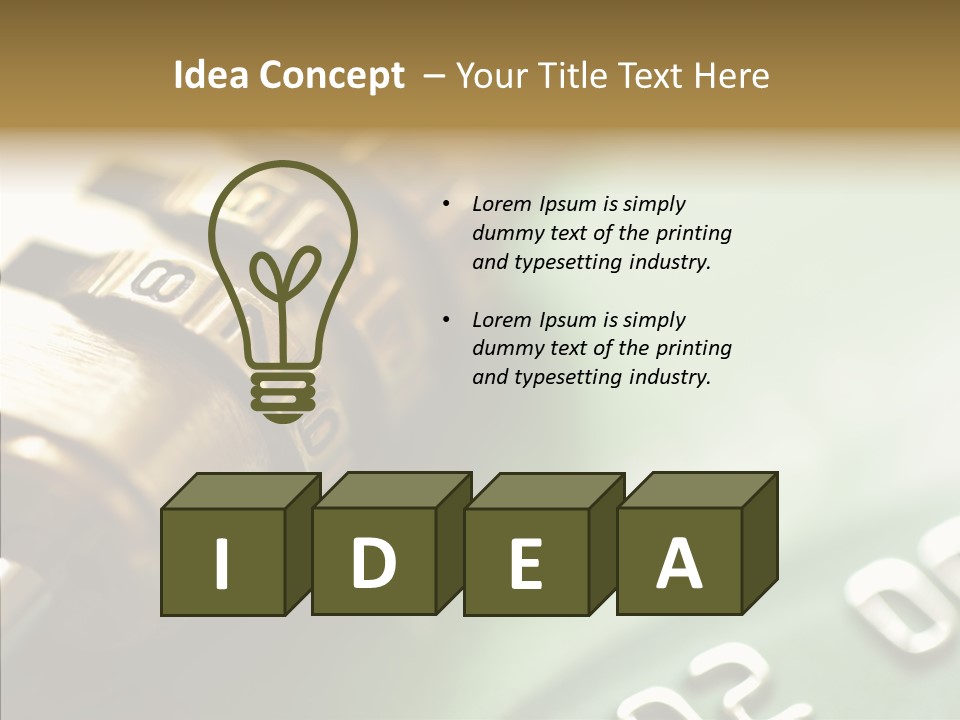 Number Photography Nobody PowerPoint Template