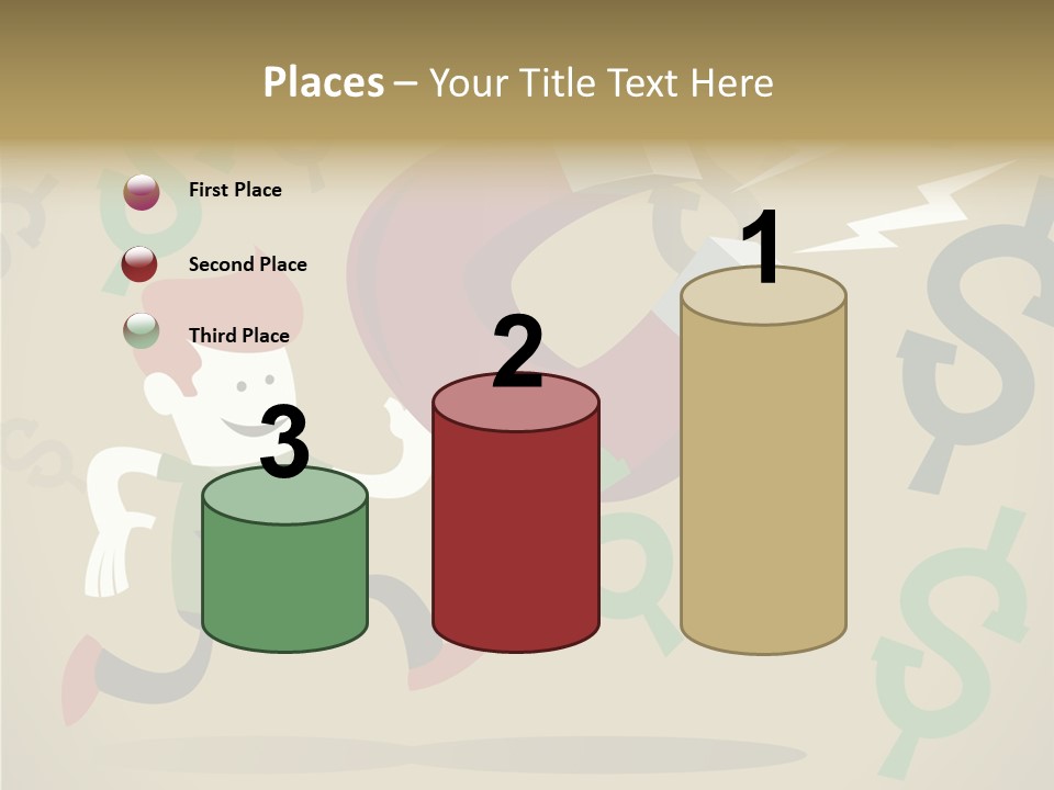 Cartoon Cash Dragnet PowerPoint Template