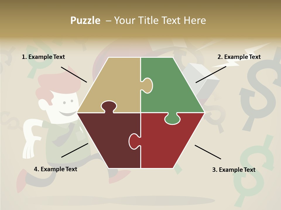 Cartoon Cash Dragnet PowerPoint Template