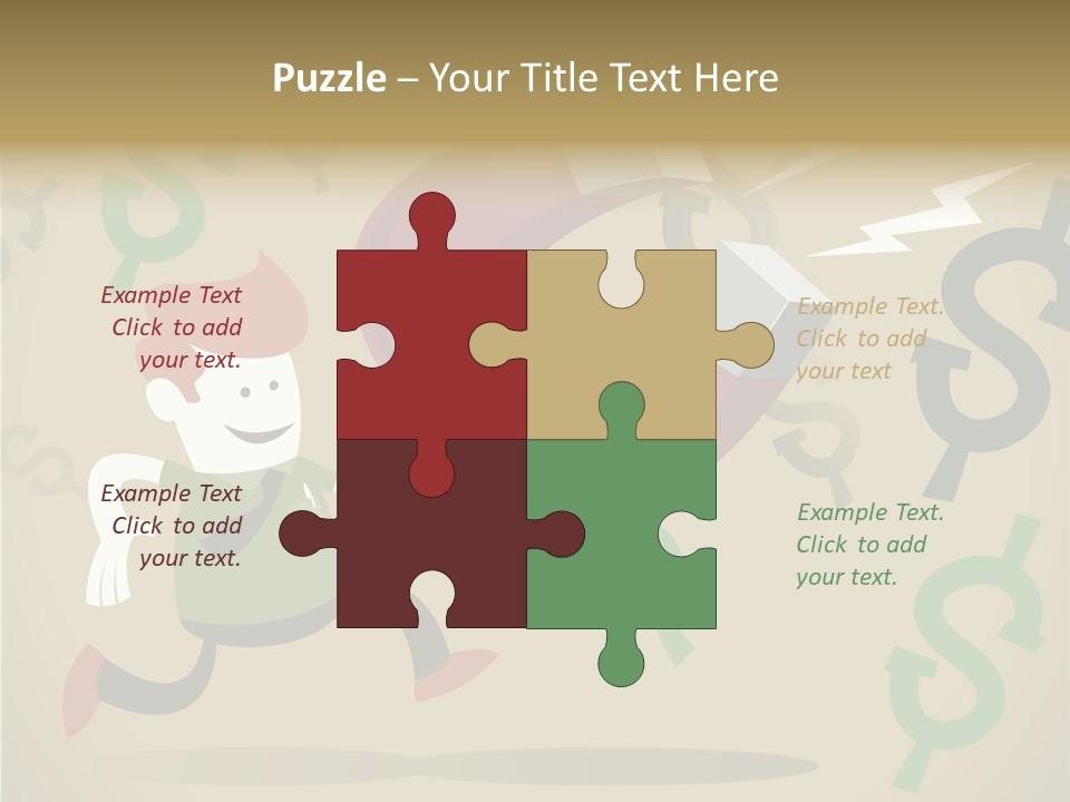 Cartoon Cash Dragnet PowerPoint Template