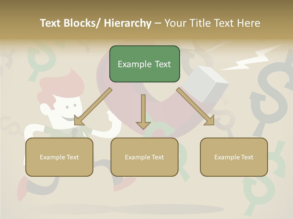Cartoon Cash Dragnet PowerPoint Template