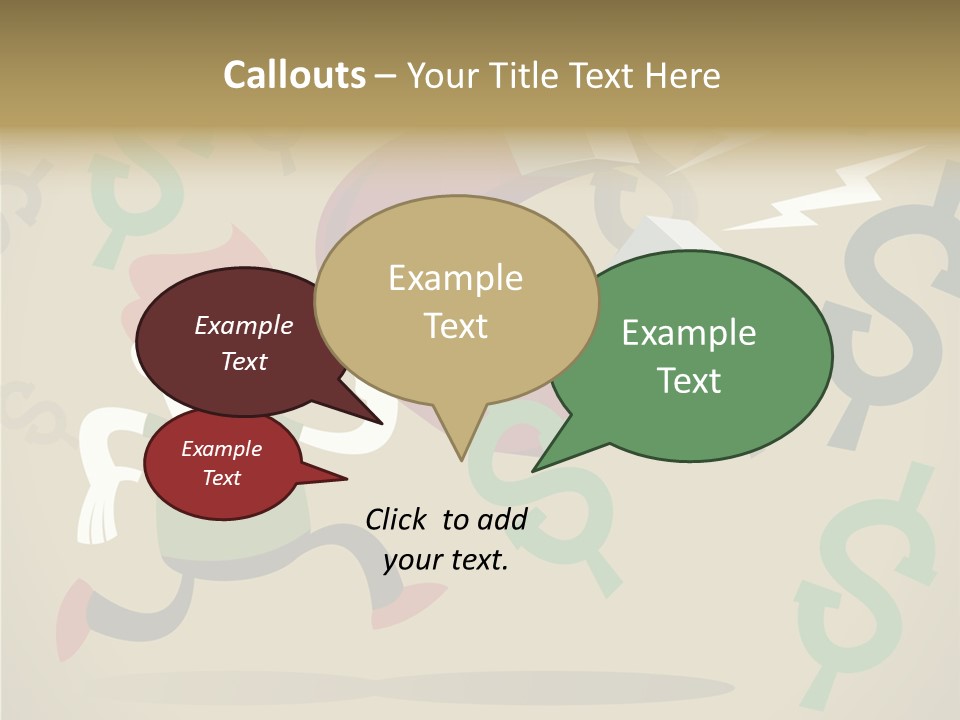 Cartoon Cash Dragnet PowerPoint Template