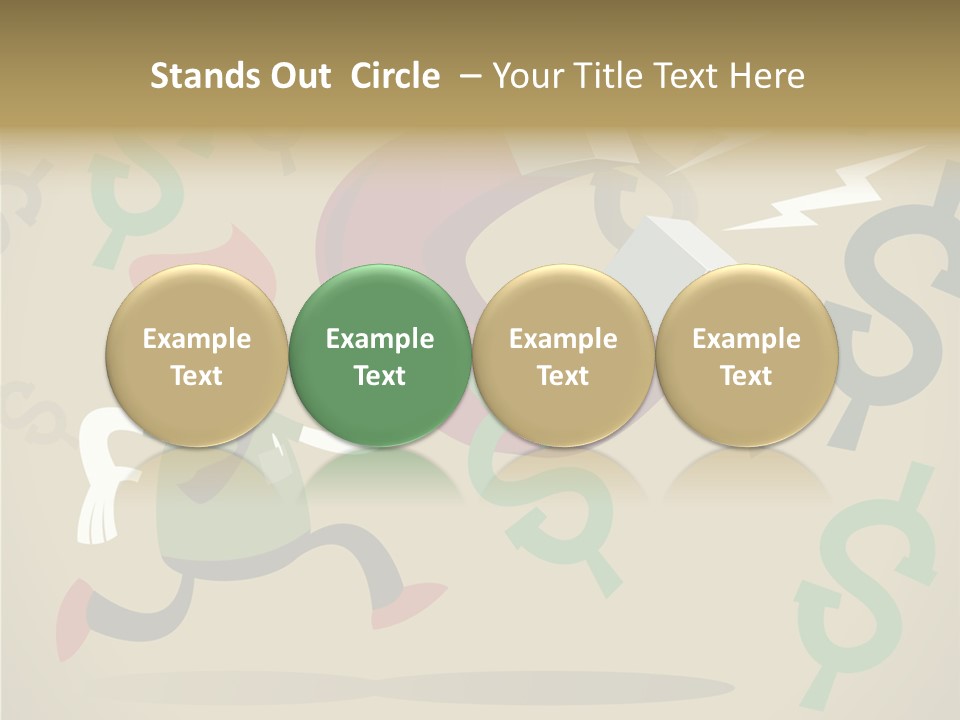 Cartoon Cash Dragnet PowerPoint Template