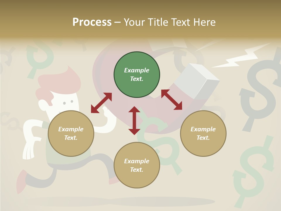Cartoon Cash Dragnet PowerPoint Template